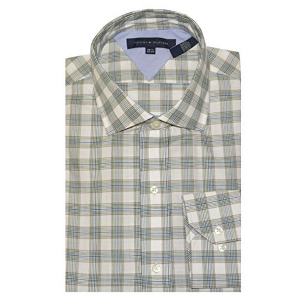 32-33 15 Tommy Hilfiger Men Special Edition Plaid Dress Shirt 32-33 15 Tommy Hilfiger Men Special Edition Plaid Dress Shirt
